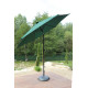 Parasol de jardin rond inclinable déperlant en aluminium et polyester - Alizé