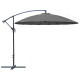 Parasol de jardin rond déporté inclinable en aluminium et polyester - Alizé