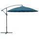 Parasol de jardin rond déporté inclinable en aluminium et polyester - Alizé