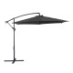 Parasol de jardin rond déporté en acier et polyester - Alizé