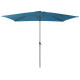 Parasol de jardin rectangulaire inclinable 300X200 déperlant en aluminium et polyester - Alizé