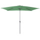 Parasol de jardin rectangulaire inclinable 300X200 déperlant en aluminium et polyester - Alizé