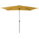 Parasol de jardin rectangulaire inclinable 300X200 déperlant en aluminium et polyester - Alizé