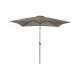 Parasol de jardin carré inclinable 250X250 déperlant en aluminium et polyester - Alizé