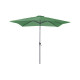 Parasol de jardin carré inclinable 250X250 déperlant en aluminium et polyester - Alizé