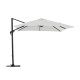 Parasol de jardin carré déporté inclinable 300X300 en aluminium et polyester - Alizé