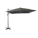 Parasol de jardin carré déporté inclinable 270X270 en aluminium et polyester - Alizé