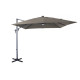 Parasol de jardin carré déporté inclinable 270X270 en aluminium et polyester - Alizé