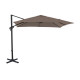 Parasol de jardin carré déporté inclinable 250X250 en aluminium et polyester - Alizé