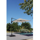 Parasol de jardin carré déporté inclinable 250X250 en aluminium et polyester - Alizé