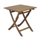 Table pliante de jardin en bois 2 personnes - SOPHIE aspect teck - Alizé