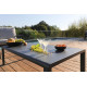 Salon de jardin bas en aluminium 5 personnes - OCEANE gris - Alizé