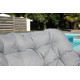 Rocking chair en acier - ROYAL gris - Alizé