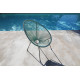 Fauteuil de jardin en acier - RIO gris - Alizé