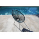Fauteuil de jardin en acier - RIO gris - Alizé