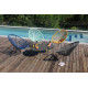 Table basse de jardin en acier 2 personnes - RIO - Alizé