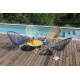 Table basse de jardin en acier 2 personnes - RIO - Alizé