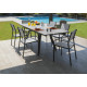 Fauteuil de jardin empilable en aluminium - DUCA - Alizé