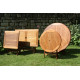 Table pliante de jardin en bois 2 personnes - SOPHIE aspect teck - Alizé