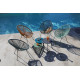 Table de jardin ProLoisirs Massaï en acier 45 x 39