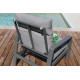 Fauteuil détente en aluminium - Le Marseille gris - ProLoisirs