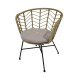 Fauteuil de jardin en acier - HOLLAND naturel - ProLoisirs