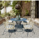 Table de jardin en acier 4-6 personnes - HOLLAND noir - ProLoisirs
