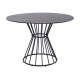 Table de jardin en acier 4-6 personnes - HOLLAND noir - ProLoisirs