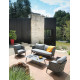 Salon de jardin bas en aluminium 4-5 personnes - TIM graphite - ProLoisirs