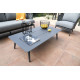 Salon de jardin bas en aluminium 4-5 personnes - TIM graphite - ProLoisirs