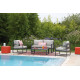 Salon de jardin bas en aluminium 4 personnes - MOJITO - ProLoisirs
