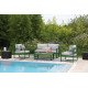 Salon de jardin bas en aluminium 4 personnes - MOJITO - ProLoisirs