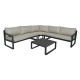 Salon de jardin bas en aluminium 4-6 personnes - MOJITO - ProLoisirs