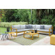 Salon de jardin bas en aluminium 4-6 personnes - MOJITO - ProLoisirs