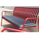 Salon de jardin bas empilable en aluminium 4 personnes - BITTI - ProLoisirs