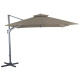 Parasol de jardin carré déporté inclinable 300X300 en aluminium et polyester - ProLoisirs