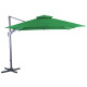 Parasol de jardin carré déporté inclinable 300X300 en aluminium et polyester - ProLoisirs