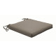 Coussin galette de chaise 40X40X4 lavable en polyester - Alizé