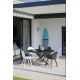Table de jardin en aluminium et céramique - TABLE gris - ProLoisirs