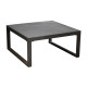 Table basse de jardin carrée en aluminium et céramique 2-4 personnes - MANHATTAN graphite - ProLoisirs