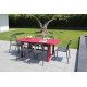 Table de jardin extensible en aluminium 6-8 personnes - EOS - ProLoisirs