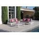 Salon de jardin bas en aluminium 4 personnes - STATEN - ProLoisirs