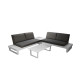 Salon de jardin bas en aluminium 4 personnes - STATEN - ProLoisirs