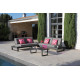 Salon de jardin bas en aluminium 4 personnes - STATEN - ProLoisirs