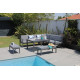 Salon de jardin bas multi-positions en aluminium 6-8 personnes - ROYAN II gris - ProLoisirs