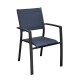 Fauteuil de jardin empilable en aluminium - GAMES - ProLoisirs