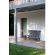 Banc de jardin Square Proloisirs en aluminium