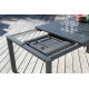 Table de jardin extensible en aluminium 8-14 personnes - ELENA II graphite - ProLoisirs
