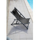 Chilienne pliante en aluminium - LINEA - ProLoisirs