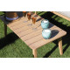 Salon de jardin bas en aluminium 4 personnes - Vigo II naturel - ProLoisirs